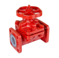 Вентили футерованные чугунные 15Ч75П1 ДУ32-100 РУ6,3